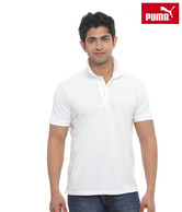 Puma White Polo T-Shirt