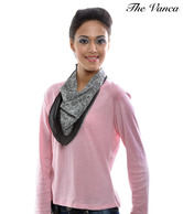 The Vanca Grey Silk Bandana