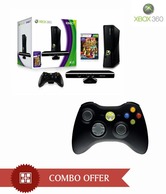 Xbox 360 (4GB) Kinect Bundle (with 3 Games Free) with Wireless Controller
