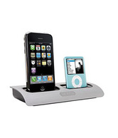 Griffin PowerDock Dual-Position Charging Station for iPod and iPhone (Silver)