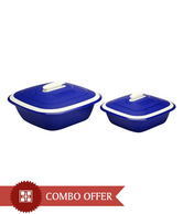 CuttingEdge Solitaire Double Walled Casseroles With Lid - Big & Small