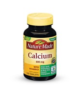 Nature Made Calcium 600mg with Vitamin D 120 Tablets (Pack of 3)