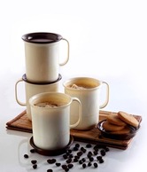 Tupperware Coffee Mugs(set of 4) Plastic Containers 4pc Tupperware Coffee Mugs