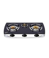 Desire 3 Burner Glass Top Gas Stove