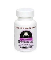 Source Naturals MethylCobalamin Vitamin B-12 Cherry Flavored Sublingual 1mg 120 Tablets (Pack of 2)