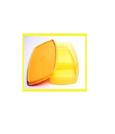 Tupperware Classic Slim Lunch Golden Amber Plastic Containers 1pc Tupperware Classic Slim Lunch Golden Amber