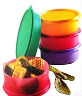 Tupperware Large Handy Bowls 600ml Plastic Containers 4pc Tupperware Large Handy Bowls each 600ml