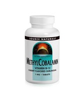 Source Naturals Methylcobalamin Vitamin B-12 Cherry Flavored 60 Tablets (Pack of 2)