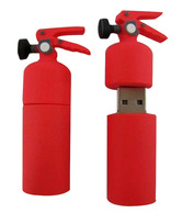 Microware 4GB Fire Extinguisher Grey Shape Designer Fancy Pendrive
