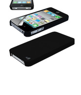 Black CUBIX Ultra Thin Rubberized Matte Hard Case Cover for Apple iPhone 5