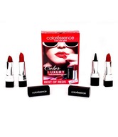 Coloressence Luxury For Luscious Lips - Best Of Red Combo (3 Lipsticks + 1 Free Bridal Kajal)