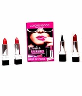 Coloressence Luxury For Luscious Lips - Best Of Pink Combo (3 Lipsticks + 1 Free Bridal Kajal)