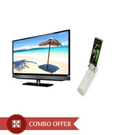 Toshiba 32 Inches 32PU200 HD Ready LED Television with Sharp SH6017D Mobile Phone