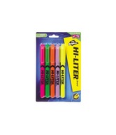 Avery Pen Style HI-LITER Assorted Fluorescent Colors Pack of 5 (23555)