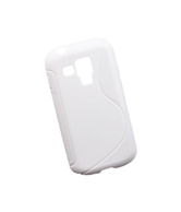White CUBIX S Line Soft TPU Gel Case Cover Skin For Samsung Galaxy S Duos S7562