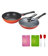 Wonderchef Sanjeev Kapoor PN Diamond Coated Pans With Freebie