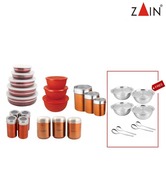 Zain 18 Pcs Storage Set With Free 12 Pcs Serving Set