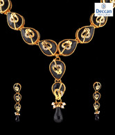 Deccan Pearls Black Drop Set