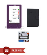 SPC 5505 E-Book Reader (Violet) with Free pouch worth RS 1000 and Philips sba 220 speakers worth RS 2000