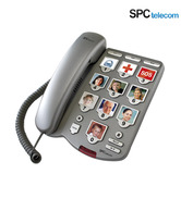 Spc Corded Phone With Big Keys 3283 (Titanium)