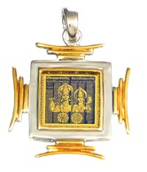 Dijyo Laxmi & Vishnu Sahasranam Silver Yantra Pendant