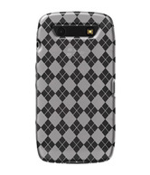 Amzer Luxe Argyle High Gloss TPU Soft Gel Skin Case - Clear For BlackBerry Torch 9850,BlackBerry Torch 9860