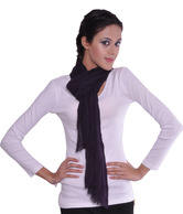 Manjari Wrinkled Purple Stole - YI-ss-15-PURPLE