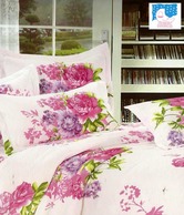 Sweet Dreams White Floral Print Double Bed Sheet