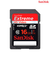 Sandisk Extreme Hd Video Sdhc 16GB 45mb/S Class 10