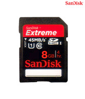 Sandisk Extreme Hd Video Sdhc 8GB 45mb/S Class 10