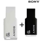 Sony Micro Vault Tiny 16GB Pen Drive (Black) +Sony Micro Vault Tiny 16GB Pen Drive (White)