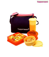 Tupperware Red Best Lunch Set