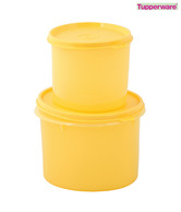 Tupperware Yellow Store All Set of 2