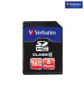 Verbatim Hd Video Sdhc Card 6 Hours 16Gb (Class 6)