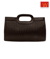 W 'Brown' Square Clutch