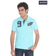 Raves Sky Blue Polo T-Shirt