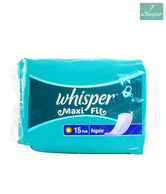 Whisper Maxi Fit  Regular 15 Pads