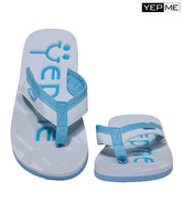 Yepme White & Light Blue Flip-Flops