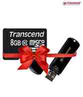Transcend 16GB Jet Flash 700 Pen Drive & 8GB Micro SD Card Combo