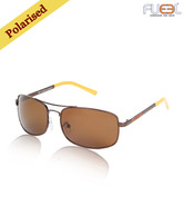 Fueel Yellow Design Brown Sunglasses