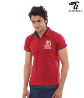 Indian Garage Casual Maroon T-Shirt Indianpolo-Mr