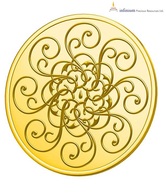 Infinium 24kt 10g 995 Purity BIS Hallmarked Flower Gold Coin