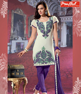 Prafful White Ready To Stitch - 13610