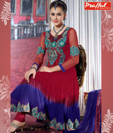 Prafful Maroon Ready To Stitch - 13638