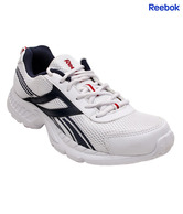 Reebok Energetic White & Navy Blue Sports Shoes