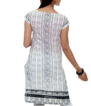 W White Kurti- 11Au12379-53704
