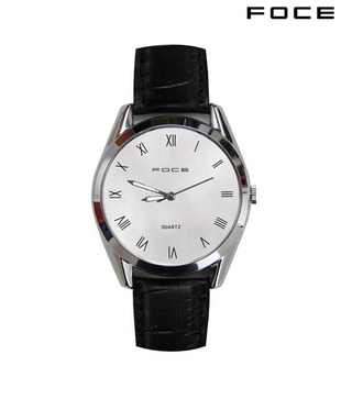 Foce Big Roman Dial Steel Watch