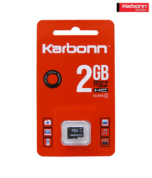 Karbonn MicroSD HC 2GB Memory Card Class 2