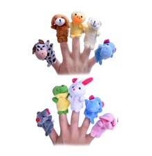Animal Finger Puppet Set of 10 