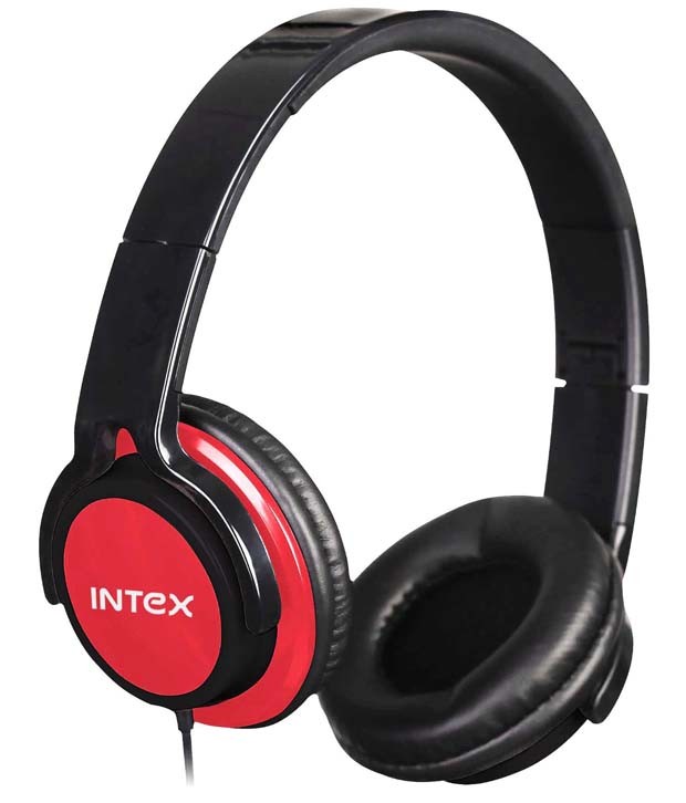 Buy Intex crazy Intheear Headset with Mic Red Online at